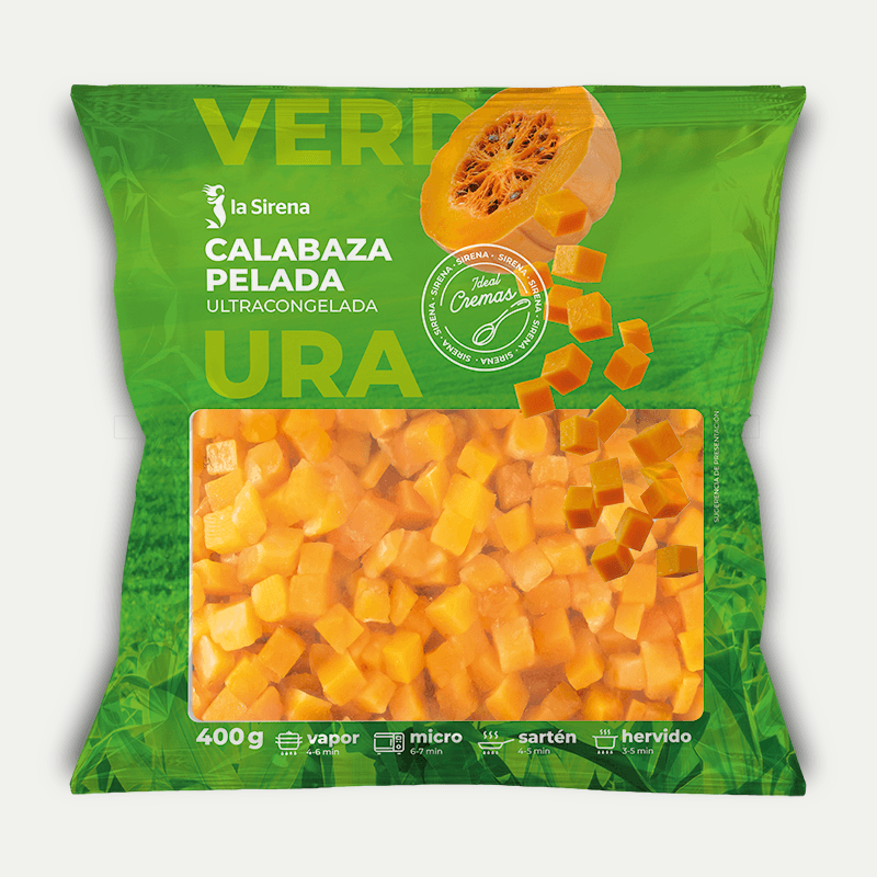 Calabaza pelada a dados 400 g
